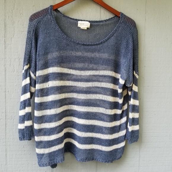 Denim & Supply Ralph Lauren Sweaters - Denim & Supply Loose Knit Striped Scoop Sweater L